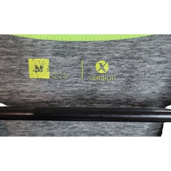 Womens Heather Gray V-Neck Activewear Tee By Xersion - Picture 2 of 5